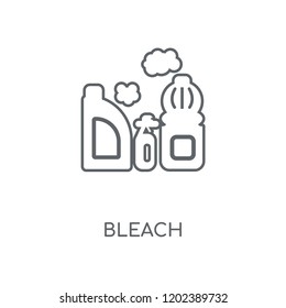 Bleach linear icon. Bleach concept stroke symbol design. Thin graphic elements vector illustration, outline pattern on a white background, eps 10.