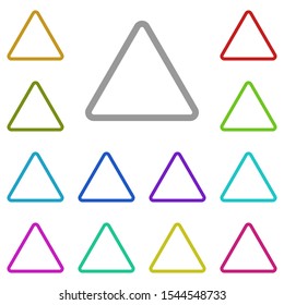 Bleach multi color icon. Simple thin line, outline vector of laundry icons for ui and ux, website or mobile application
