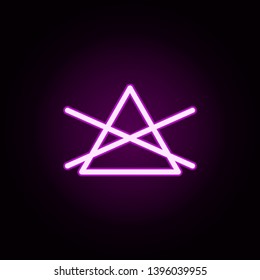 bleach neon icon. Elements of laundry set. Simple icon for websites, web design, mobile app, info graphics