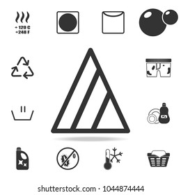 bleach only with oxygen bleaches icon. Detailed set of laundry icons. Premium quality graphic design. One of the collection icons for websites, web design, mobile app on white background