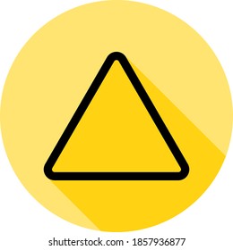 bleach outline icon in long shadow style