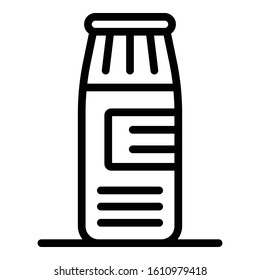 Bleach powder icon. Outline bleach powder vector icon for web design isolated on white background