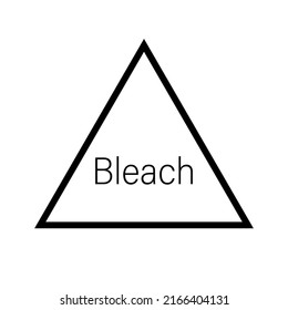 Bleach symbol. Chlorine and oxygen bleache available. Vector.