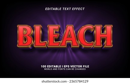 bleach text effect graphic style