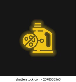 Bleach yellow glowing neon icon
