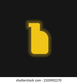 Bleach yellow glowing neon icon