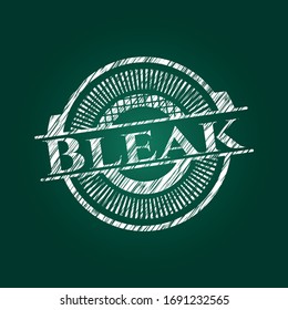 Bleak chalk emblem. Vector Illustration. Detailed.