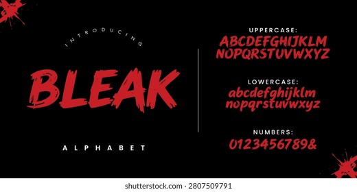 Bleak intense rough grunge font for dramatic storytelling and dark artistic poster design layouts