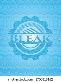 Bleak water emblem background. Vector Illustration. Detailed.