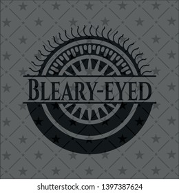 Bleary-eyed black emblem. Vintage. Vector Illustration. Detailed.