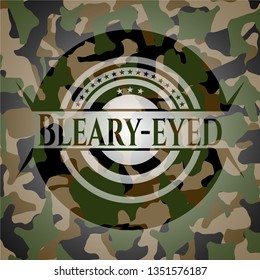 Bleary-eyed on camo pattern