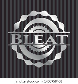 Bleat silver emblem or badge. Vector Illustration. Mosaic.