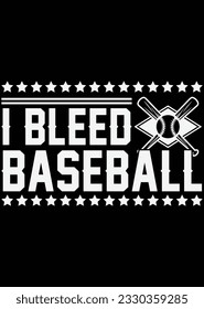 
I Bleed Baseball eps cut file for cutting machine