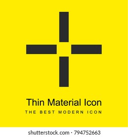 Bleed bright yellow material minimal icon or logo design