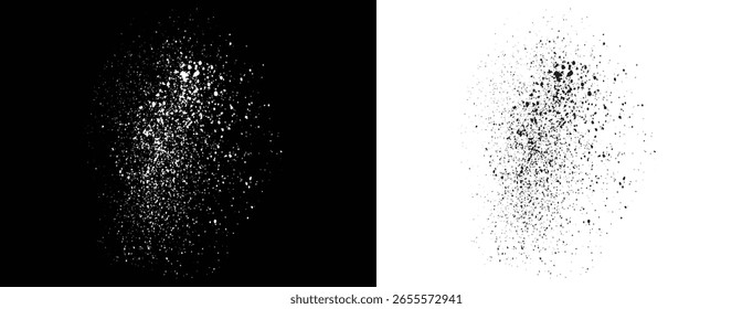Bleeding black and white blood paint ink splash illustration background design