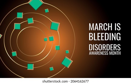 Bleeding Disorders Awareness Month. Design suitable for greeting card poster and banner