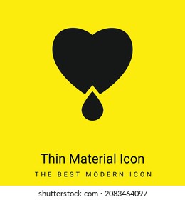 Bleeding Heart minimal bright yellow material icon