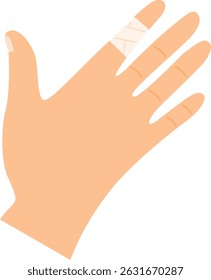 Blutende Wunde auf der Handfläche