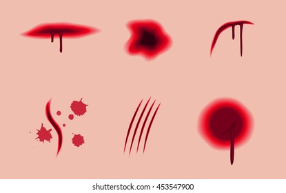 Wond Stock Illustrations Images Vectors Shutterstock - bloody cut and gunshot wound transparent roblox