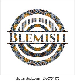 Blemish arabic emblem. Arabesque decoration.