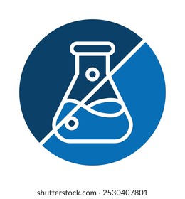Ilustración vectorial de línea de iconos de Blemish-Free Formula