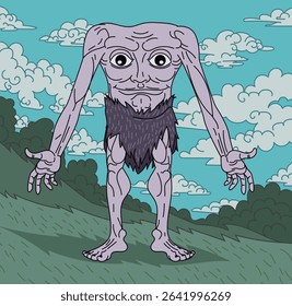 blemmyes giant headless mythology man