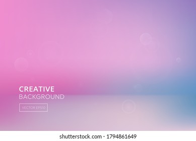 Blend abstract gradient soft pink and blue room background