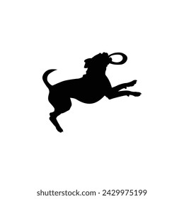 With a blend of agility and enthusiasm, the Frisbee dog silhouette captures the essence of teamwork and skill, illustrating the exhilarating moments of a canine athlete in action.