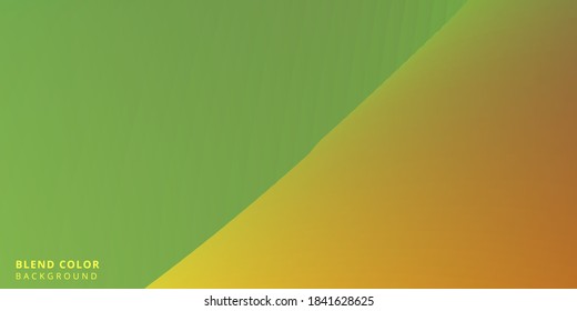 Blend Background Abstract For Computer And Laptop Screen. Abstract Backdrop Green and Yellow Color Premium Vector. Wallpaper Blend Pattern For Banner And Poster Design Template