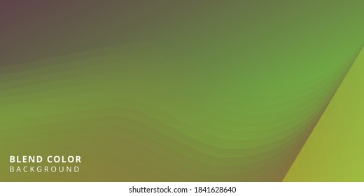 Blend Background Abstract For Computer And Laptop Screen. Wallpaper Blend Pattern For Banner And Poster Design Template. Abstract Backdrop Green and Yellow Color Premium Vector