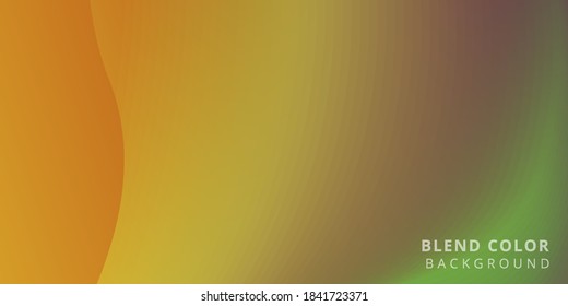 Blend Background Abstract For Computer And Laptop Screen Premium Vector. Abstract Backdrop Green and Yellow Color Pattern. Wallpaper Blend Pattern For Banner And Poster Design Template