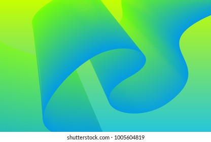 Blend. Color Wavy Lines on Gradient Background. Abstract Vector Illustration. Abstract Wave Created Using Blend Tool. Color Waved Lines for Banner, Website, Flyer Design, Web Design. Color Blend.