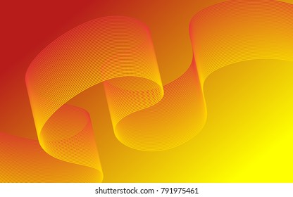 Blend. Color Wavy Lines on Gradient Background. Color Waved Lines for Banner, Website, Flyer Design, Web Design. 