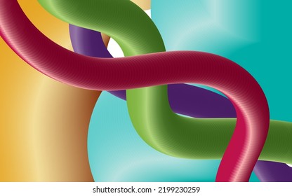 Blend colorful background with gradient shapes party modern background flow abstract geometric shapes. Vector EPS