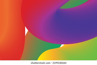 Blend colorful background with gradient shapes party modern background flow abstract geometric shapes. Vector EPS