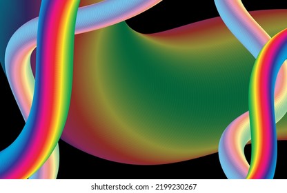 Blend colorful background with gradient shapes party modern background flow abstract geometric shapes. Vector EPS
