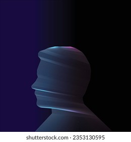Blend effect man in backround