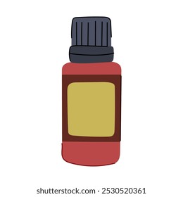 blend essential oil bottle cartoon. scent relaxation, wellness holistic, concentrate essence blend essential oil bottle sign. isolated symbol vector illustration
