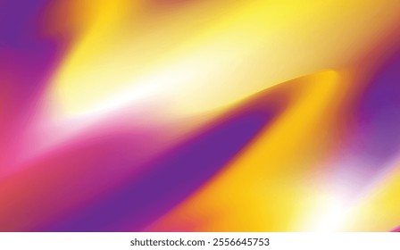 blend of golden yellow, purple, and pink tones in a smooth, flowing gradient. The vibrant abstract design radiates warmth and creative energy