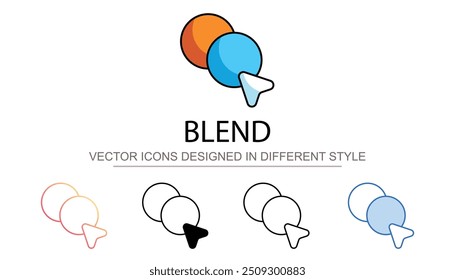Misture o design do ícone com o fundo branco ilustração de estoque