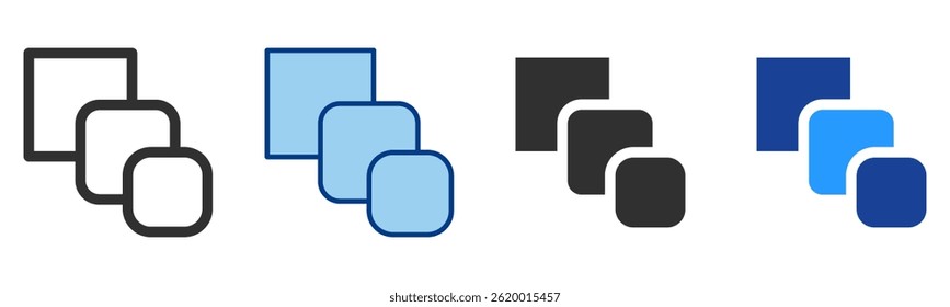 Blend Icon Multiple Style Vector Collection