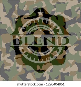 Blend on camouflaged texture
