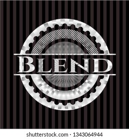 Blend silvery shiny badge