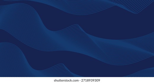 Mezcla de línea delgada azul blanco Abstractas Memphis Geométrico Ancho Anuncio Diseño de fondo