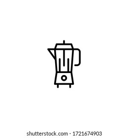 Blend vector icon in linear, outline icon isolated on white background