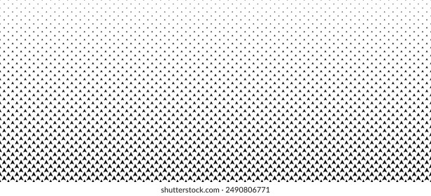 Gemischter schwarzer Pfeil auf Weiß für Muster und Hintergrund, Abstrakte geometrische Textur Kollektion Design. 