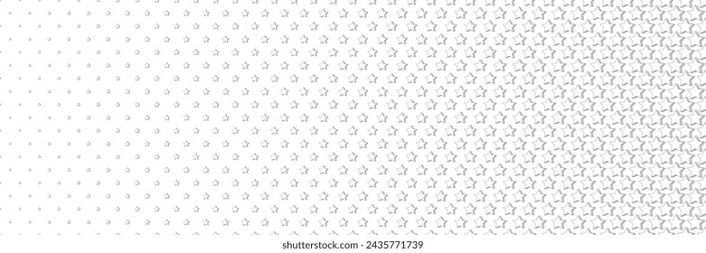 Blended  black line star on white for pattern and background,  Abstract geometric texture collection design. 