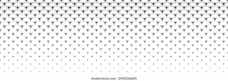 Blended  black line triangle and heart on white for pattern and background,  Abstract geometric texture collection design. 
