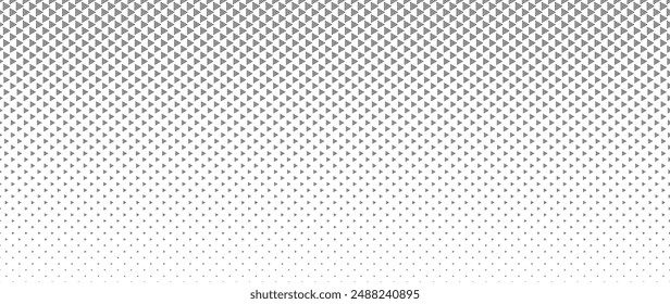 Blended  black triangle dot on white for pattern and background,  Abstract geometric texture collection design. 