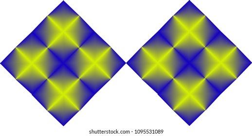 Blended Color Geometric Pattern